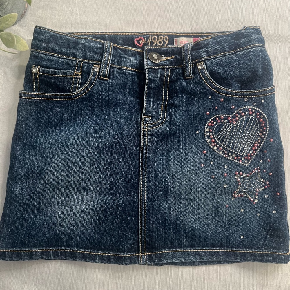 1989 Place Girls Denim Skirt. Size 10